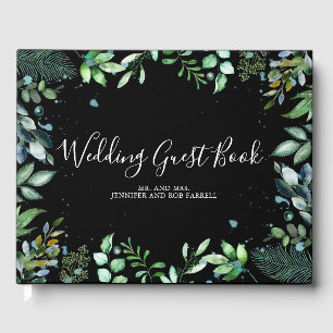 Woodland Greenery Wedding Guest Book