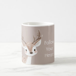 Woodland Happy Deer Coffee Mug