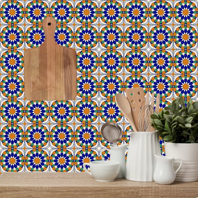 Woodland Harmony Moroccan Mosaic Pattern Ceramic Tile (Creator Uploaded)