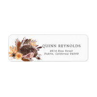 Woodland Hedgehog | Autumn Return Address Label