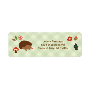 Woodland Hedgehog Label Return Address Label