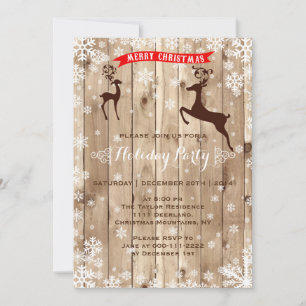 Woodland Holiday Party Invitation