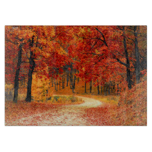 Woodland in Fall Cutting Board
