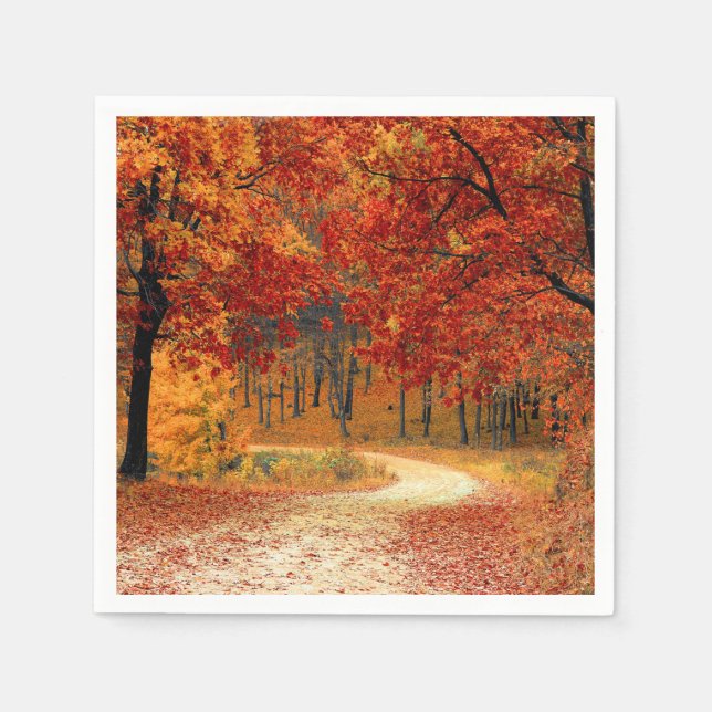 Woodland in Fall Napkin (Front)