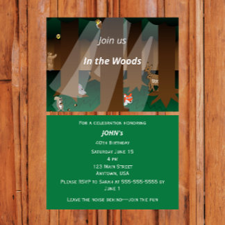 Woodland | “Join Us in the Woods” Forest Theme Invitation