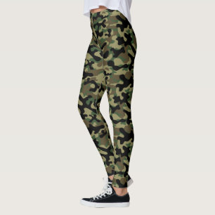 Woodland Khaki Camouflage  Leggings