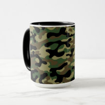 Woodland Khaki Camouflage Pattern