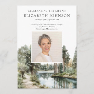 Woodland Lake Memorial Funeral Order Of Service Program