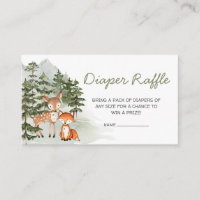 Woodland Let the Adventure Begin Diaper Raffle