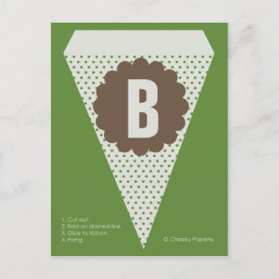 Woodland Light Banner Flag Postcard