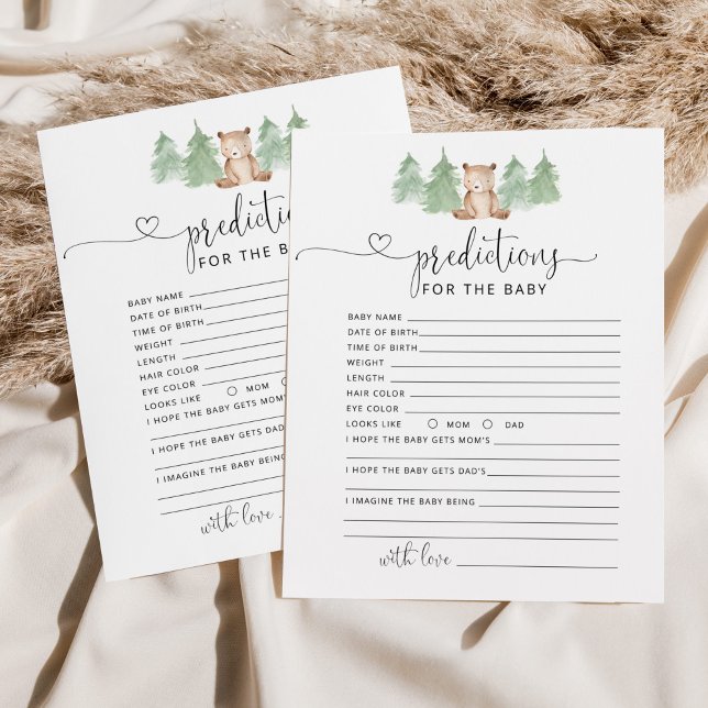 Woodland little bear baby predictions (Creator Uploaded)