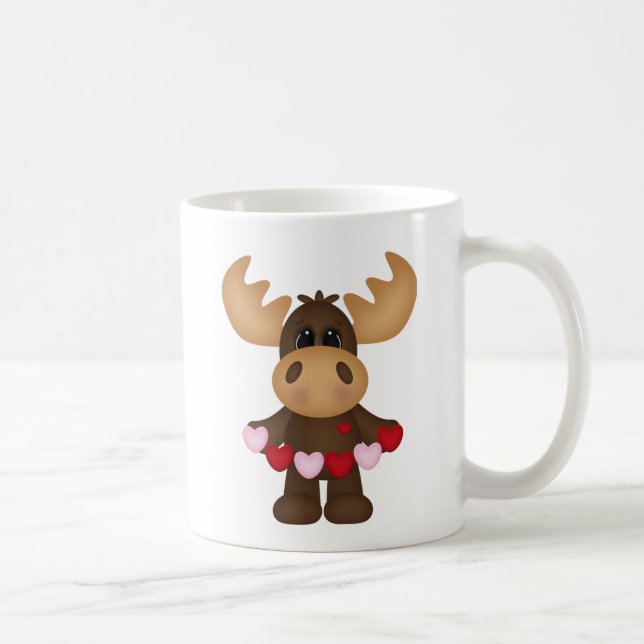 Woodland Love Moose Coffee Mug (Right)