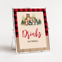 Woodland Lumberjack Baby Shower Drinks