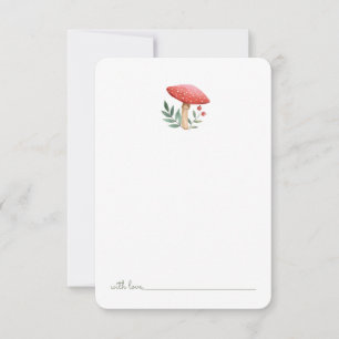 Woodland Mushroom  Birthday Time Capsule  Thank You Card
