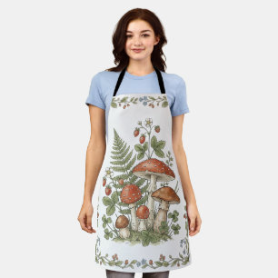 Woodland Mushroom & Strawberry Apron