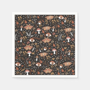 Woodland Mushrooms Paper Napkins