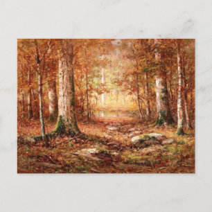 "Woodland, Northern Michigan" Landscape Painting Postcard