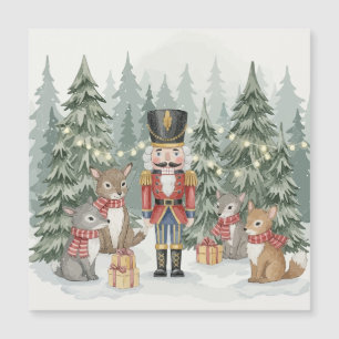 Woodland Nutcracker Watercolor Christmas 