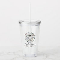 Woodland Owl Botanical Maid of Honour Name