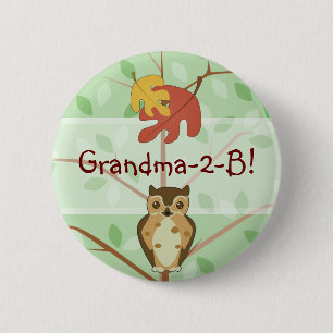 Woodland Owl Button