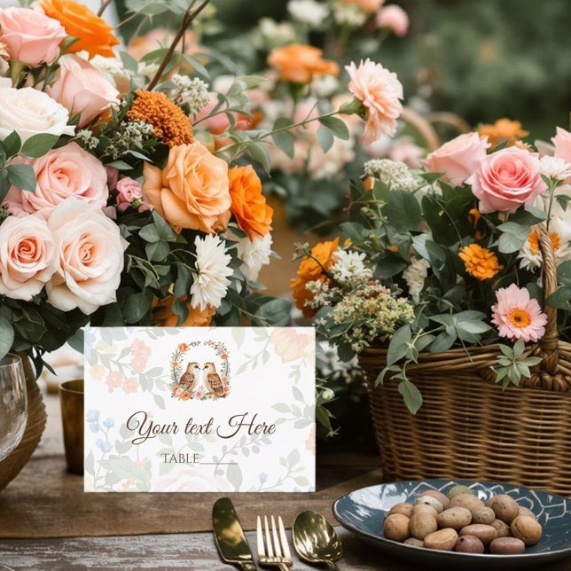 Woodland Owl Place Card (Celebrate your special day with this enchanting woodland owl design)