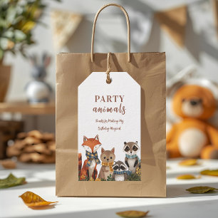 Woodland Party Animals Birthday Forest Animals Gift Tags