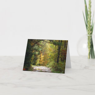 Woodland path notecard