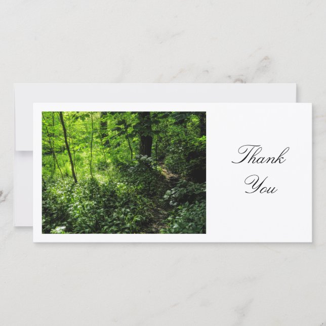 Woodland Path - Thank You Card (Front)