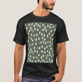 Woodland Pattern Green T-Shirt