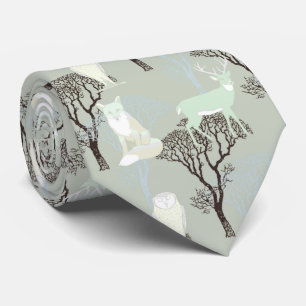Woodland Pattern Tie