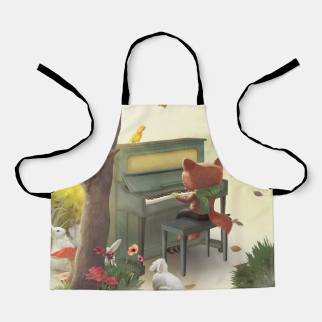 Woodland Pianist Apron (Front)