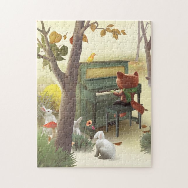 Woodland Pianist Jigsaw Puzzle (Vertical)