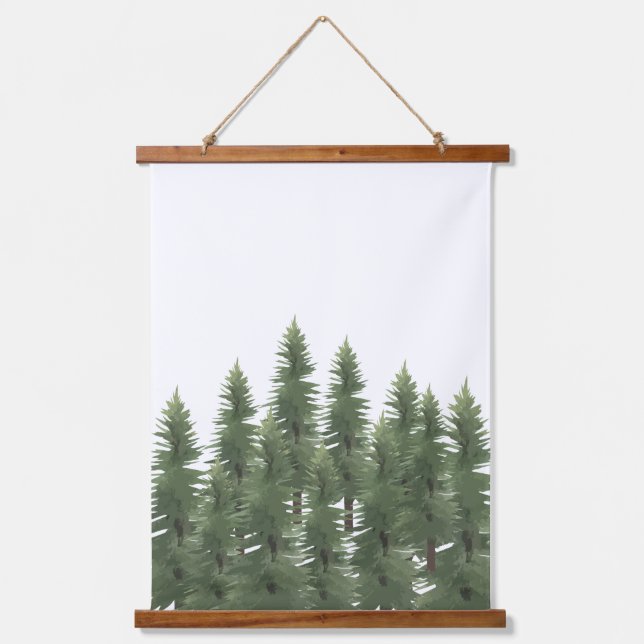 Woodland Pine Tree Wall Art Room Decor  (Front)