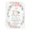 Woodland Pink Floral Greenery Baby Shower by Mail