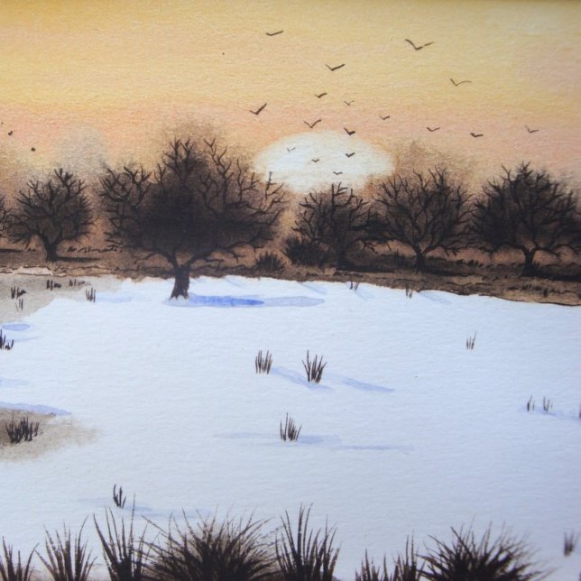 woodland plains snow scene landscape jigsaw puzzle (Creator Uploaded)