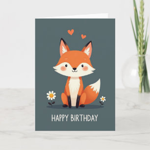 Woodland Pup Birthday Card