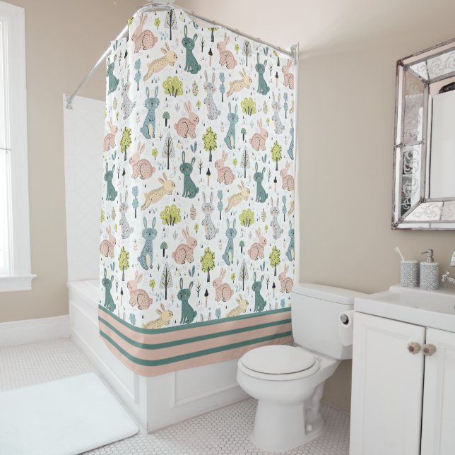 Woodland Rabbits  Shower Curtain (In Situ)