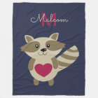 Woodland Racoon Adorable Monogrammed Personalised