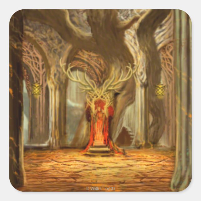 Woodland Realm Throne Room Concept Square Sticker (Front)