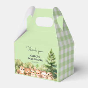 Woodland Rustic Forest Animals Favour Box