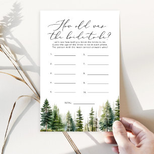 Woodland rustic How old was the bride to be game