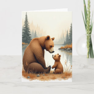 Woodland Scene Fathers Day Card