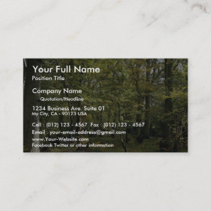 Woodland scene from the Forest Business Card