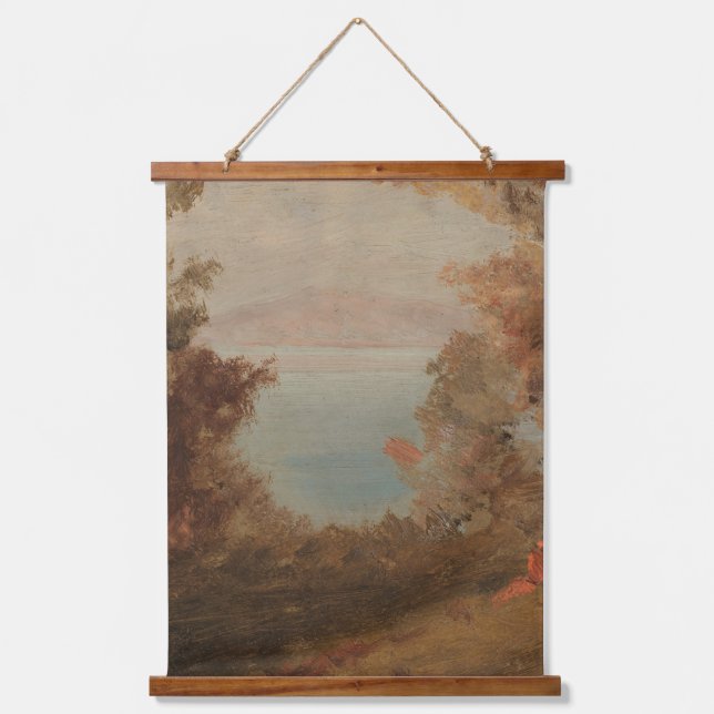 Woodland Scene In Autumn Hudson or Maine 1860 Art Hanging Tapestry (Front)