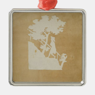 Woodland Scene Metal Tree Decoration