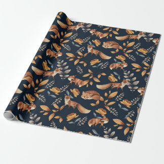 Woodland Scene Seamless Patterns Wrapping Paper