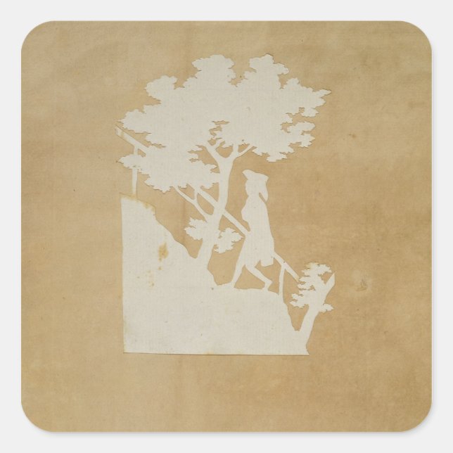 Woodland Scene Square Sticker (Front)