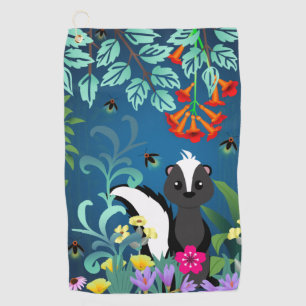 Woodland Skunk Golf Towel