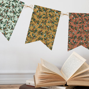 Woodland Storybook Fall Leaves Baby Shower Bunting