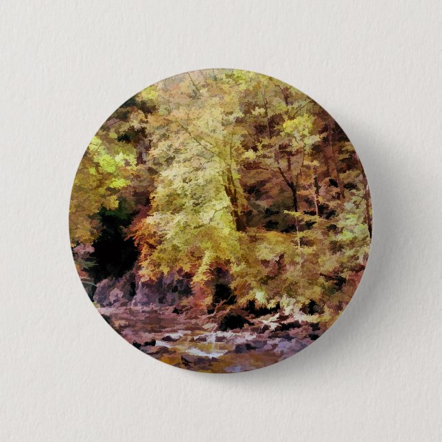 WOODLAND STREAM 6 CM ROUND BADGE (Front)